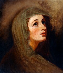 Lady Hamilton como vestal (óleo sobre lienzo) de George (after) Romney