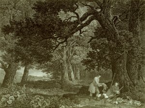 Un Descanso después de la Caza, Lámina 4