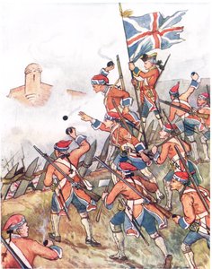 Los granaderos británicos, ilustración de 