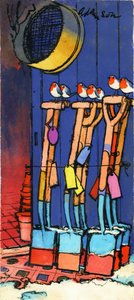 Petirrojos y palas, 1970s