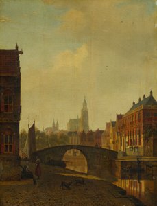 Vista Imaginaria de Arnhem, finales de 1830 de George Andries Roth