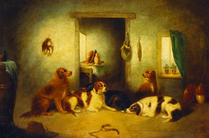 Esperando al maestro, 1870 de George Armfield