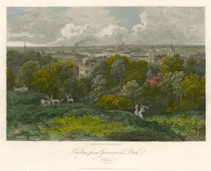 Londres desde Greenwich Park, Kent de George Arnald