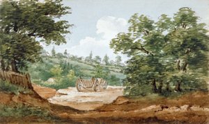 Vista desde las excavaciones del Túnel de Highgate, Londres, 1812