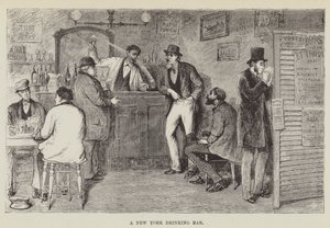 Un bar de bebidas en Nueva York