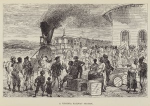 Una estación de ferrocarril en Virginia