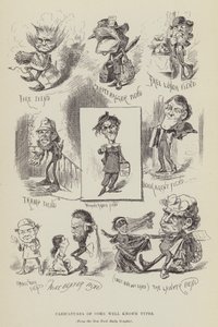 Caricaturas de algunos tipos bien conocidos de George Augustus Sala