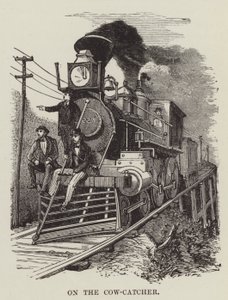 En el parachoques de la locomotora de George Augustus Sala
