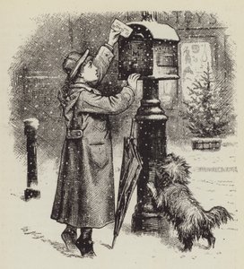 Enviando una carta de George Augustus Sala