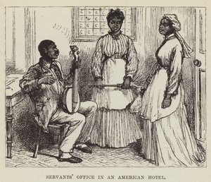 Oficina de sirvientes en un hotel americano de George Augustus Sala
