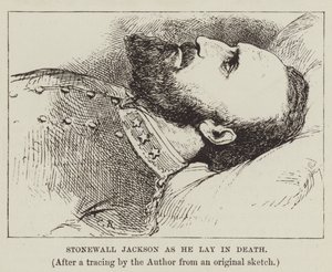 Stonewall Jackson en su lecho de muerte de George Augustus Sala
