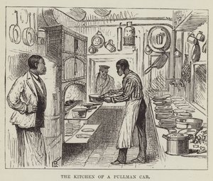 La cocina de un coche Pullman de George Augustus Sala