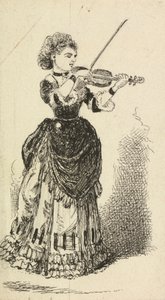 Mujer tocando el violín