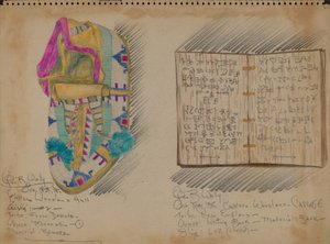 Mocasín y Libro de Escritura