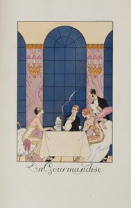 Falbalas et fanfreluches: La Gourmandise, 1924 de George Barbier