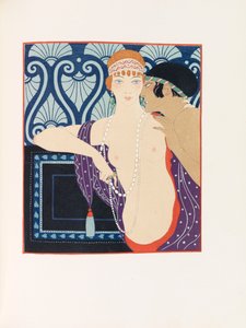Ilustración para Les Chansons de Bilitis Las Canciones de Bilitis de Pierre Louÿs, 1922 de George Barbier