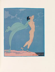 Ilustración para Les Chansons de Bilitis Las canciones de Bilitis de Pierre Louÿs, 1922 de George Barbier