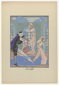 La guirnalda de los meses, 1917-1920: Agua de George Barbier