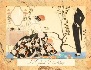 Le Grand Décolletage, de Le Bonheur du Jour ou, Les Graces à la Mode, 1924 de George Barbier