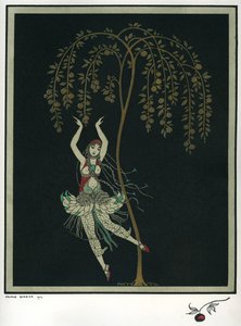 Tamara Karsavina en el ballet El Pájaro de Fuego de I. Stravinsky de George Barbier