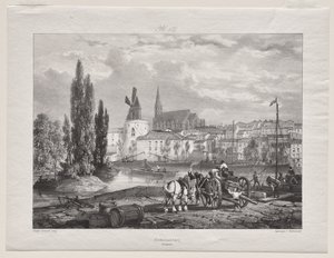 Viajes pintorescos y románticos en la Francia antigua (Languedoc II, parte I): Castelnaudary de George Barnard