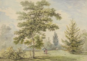 La Acacia - Figuras en un parque de George Barret