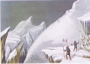 Etapas en el ascenso del Mont Blanc, de British Adventure publicado por Collins, 1947