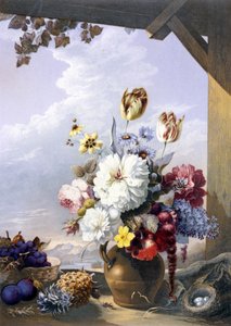 El cobertizo de los jardineros, después de una pintura de J. Bartholomew, 1856