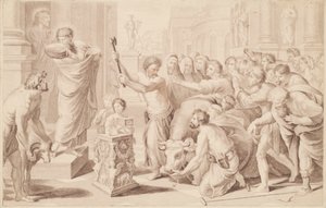 Sacrificio en Listra de George Baxter