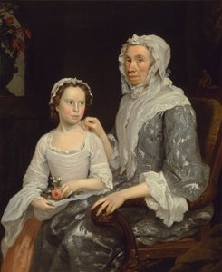 Retrato de una anciana y una niña