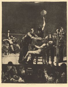 Entre rondas, grande, primera piedra de George Bellows