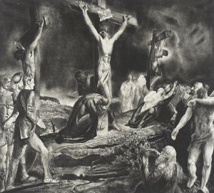 La crucifixión de Cristo de George Bellows