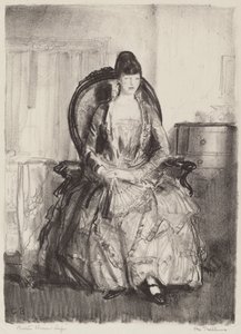 Dama con abanico de George Bellows