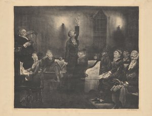 Reunión de oración, segunda piedra de George Bellows