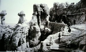 El acercamiento a Pueblo Acoma, Nuevo México de George Benjamin (Ben) Wittick