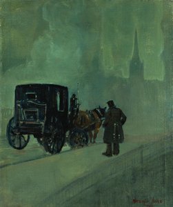 Noche de niebla, Nueva York de George Benjamin Luks