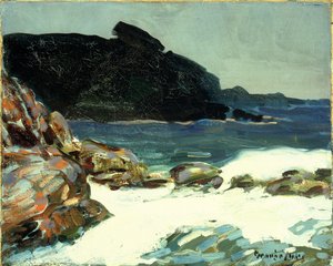 The Ledge, Elizabeth, Maine (óleo sobre lienzo)