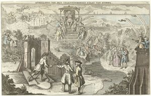 El estado actual de Europa, 1742 Imagen del estado actual de Europa (título sobre objeto) de George Bickham (II)
