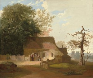 Paisaje de cabaña de George Caleb Bingham