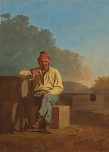 Barquero del Misisipi de George Caleb Bingham
