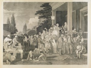 Prueba 5 de "La elección del condado" de George Caleb Bingham