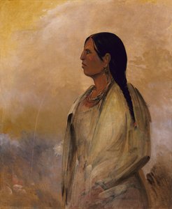 Una mujer choctaw, 1834 de George Catlin
