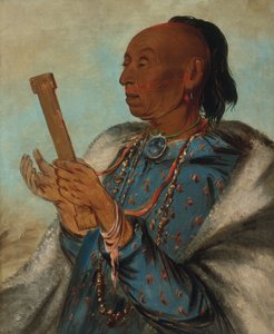 Ah-tón-we-tuck, Cock Turkey, Repitiendo Su Oración de George Catlin