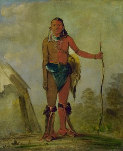 Aih-no-wa, El Fuego, un hombre medicina zorro, 1835 de George Catlin