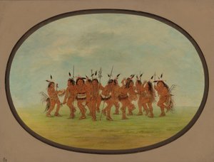Danza divertida - Sioux de George Catlin
