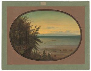 Una escalera india - Indios Nayas de George Catlin