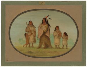 Guerrero Assinneboine y su familia