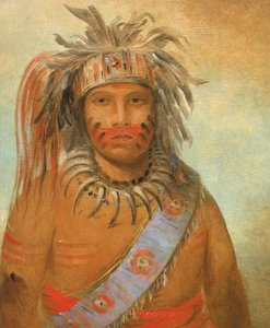 Au-nim-muck-kwa-um, Pájaro Tempestad de George Catlin