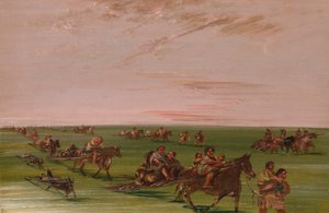 Campamento móvil de la Banda de los Sioux de George Catlin