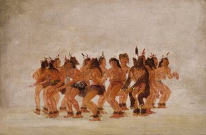 Danza del oso, Preparativos para una caza de osos, 1835-1837 de George Catlin
